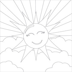 Coloring Book vector illustration graphic background