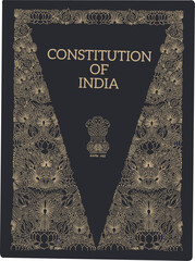 Vector illustration of the Indian constitution