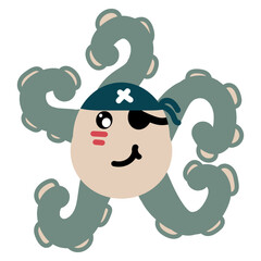 Cute Octopus Hand Drawn illustration