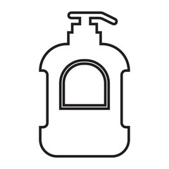 Cosmetic container, cosmetic packaging, germs protection soap icon