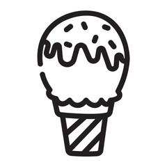 ice cream line icon
