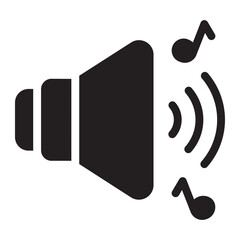 speaker glyph icon