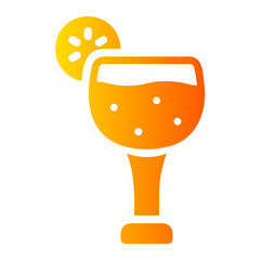 cocktail gradient icon