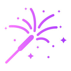fireworks gradient icon