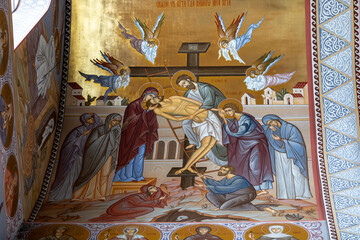 Removal from the cross. Fresco
