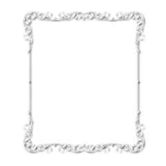 Frame, in the style of an ornament, Vector illustration eps 10, Art.	