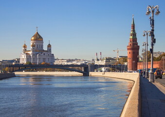 Landscapes of Moscow. Sunny morning.