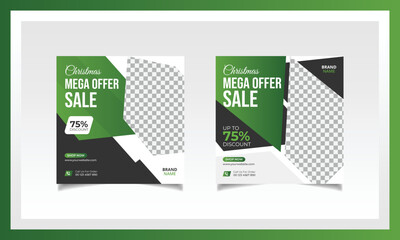 Winter Sale fashion Social Media post Templates