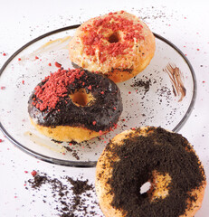 donut with chocolate icing