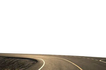 asphalt curve road transparent