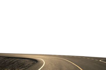 asphalt curve road transparent