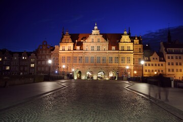 Fototapeta na wymiar Gdansk, Poland, city center, monuments, sightseeing,