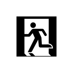 public safety sign (pictogram) / Emergency exit	
 / png ( background transparent )