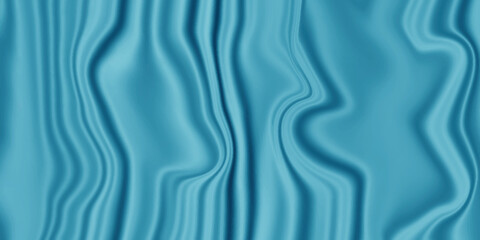 Blue silk background . 	
Blue wave background . Blue silk texture can use as wedding and luxury party background . textile soft . 
