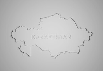 3d map of Kazakhstan