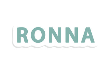 Ronna, prefix from metric system sticker