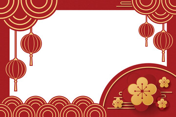 chinese template. happy chinese new year concept. PNG format