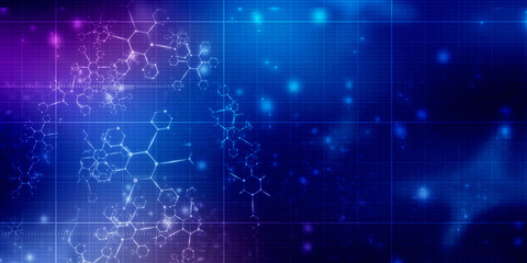 2D illustration medical structure background