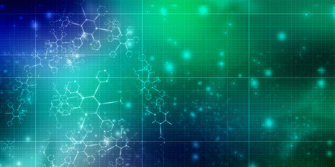 2D illustration medical structure background