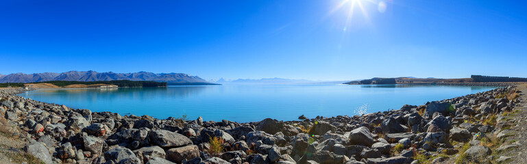 Fototapeta na wymiar Lake Tekapo, New Zealand