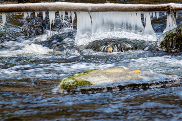 Jahreszeit Winter Bodetal im Harz