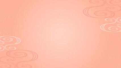 和柄　背景素材　ピンク　流水紋　和紙風　ベクターイラスト