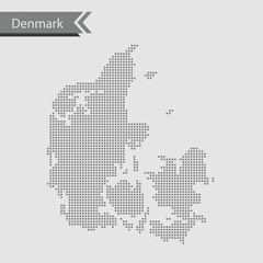 Fototapeta na wymiar map of Denmark