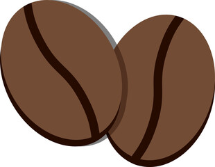 Coffee bean icon.
