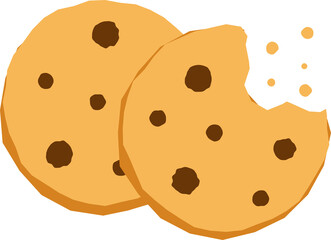 Cartoon cookies icon.