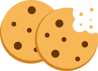 Cartoon cookies icon.