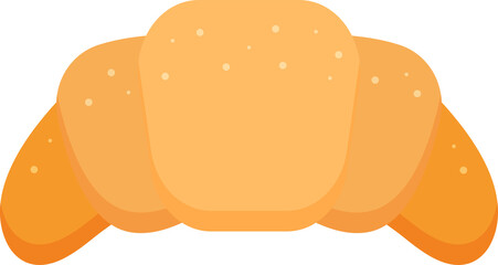 Bread croissant icon.
