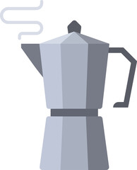 Stovetop Espresso coffee maker, Moka pot, Icon.