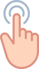 Finger touch icon.