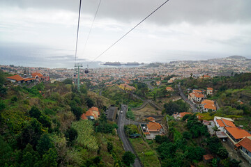 cable car and cruise ship terminal on madeira