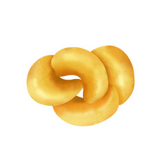 Cashews. Fetus. Illustration