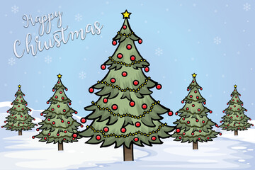 Christmas Tree Sublimation Graphics Illustration Background