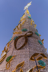 Giant Christmas tree in the city of Palma de Mallorca © Nemesio