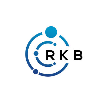 RKB letter technology logo design on white background. RKB creative initials letter IT logo concept. RKB letter design.