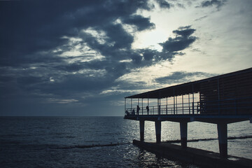 pier in the sea