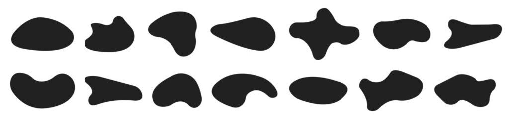 Abstract blotch shape. Liquid shape elements. Vector illustration. Graphic element. EPS 10.