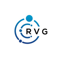 Obraz na płótnie Canvas RVG letter technology logo design on white background. RVG creative initials letter IT logo concept. RVG letter design.