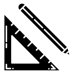 pencil with ruler icon