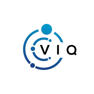 VIQ letter technology logo design on white background. VIQ creative initials letter IT logo concept. VIQ letter design.