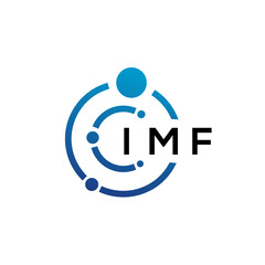 IMF letter technology logo design on white background. IMF creative initials letter IT logo concept. IMF letter design.