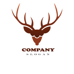 illustration vector graphic of deer logo