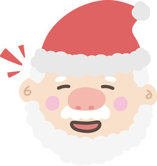 cute santa claus happy pattern