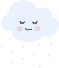 snowy weather emoji
