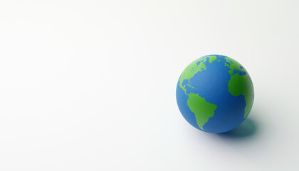 world ball concept for ESG environmental, social, and governance in sustainable and ethical business on white background. globe, earth, 3d render illustration