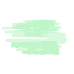 A green delicate cute spot of paint without a background. Vector brushstroke for backgrounds and other designs.