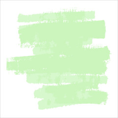 A green delicate cute spot of paint without a background. Vector brushstroke for backgrounds and other designs.